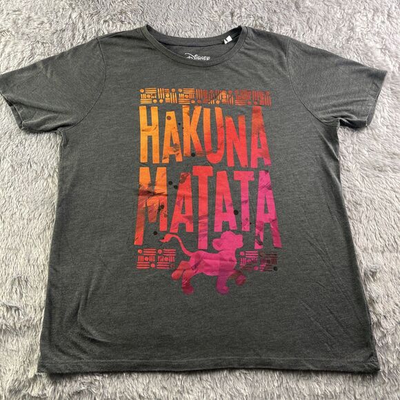 Lion King Shirt Youth Extra Large Gray Orange Pink Disney Hakuna Matata Simba - Picture 2 of 7
